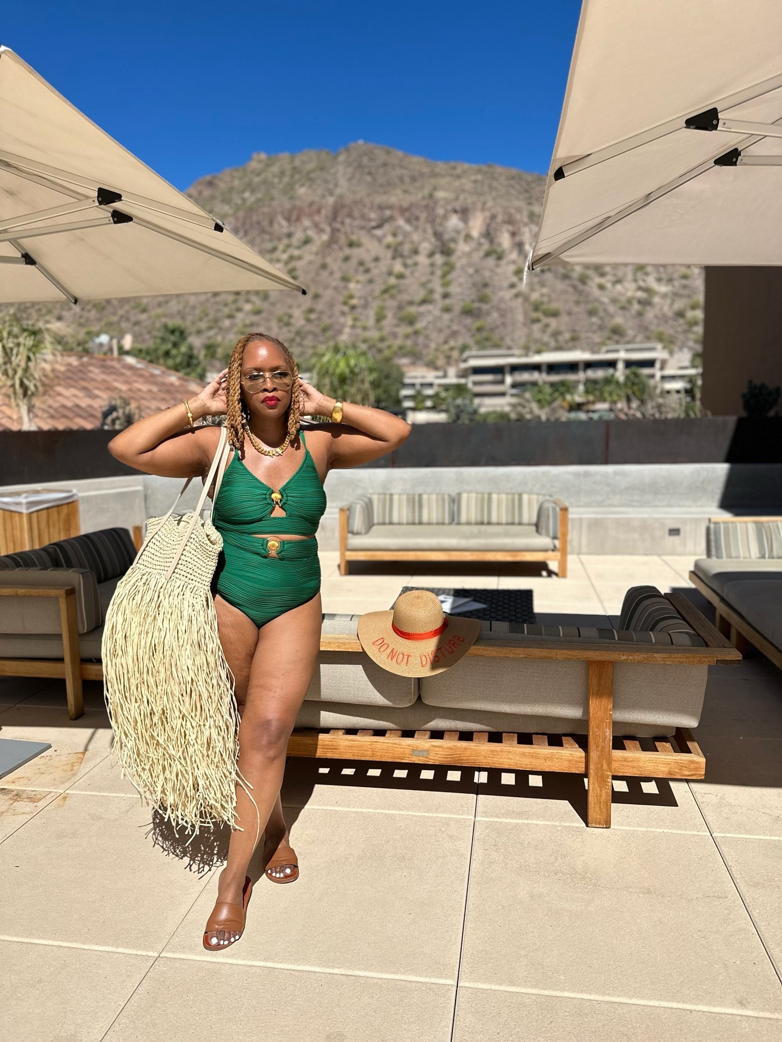 Swimwear for women over 50
Runs slightly big but very comfortable 
High-waisted cut provides light tummy control

UPF 30 protection shields skin from sun damage
positive aspect

Adjustable spaghetti straps customize fit and coverage

#LTKTravel #LTKPetite #LTKselfcare
