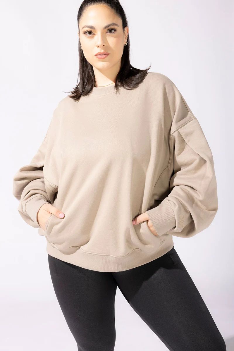 The Brunch Sweater - Taupe | POPFLEX