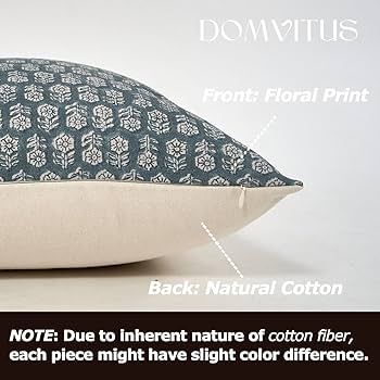 DOMVITUS Floral Pillow Covers, 18x18 Pillow Cover, Couch Pillows for Living Room, Decorative Farm... | Amazon (US)