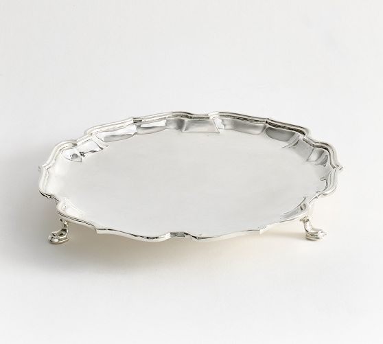 LoveShackFancy Silver Footed Serving Tray | Pottery Barn (US)