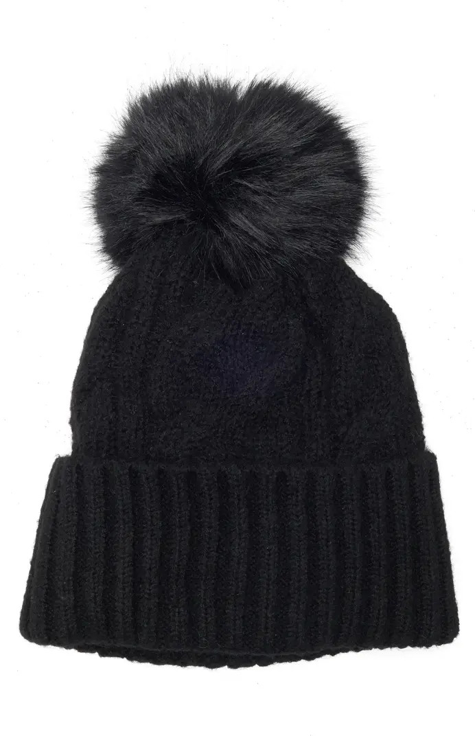 Melrose and Market Faux Fur Pompom Beanie | Nordstromrack | Nordstrom Rack
