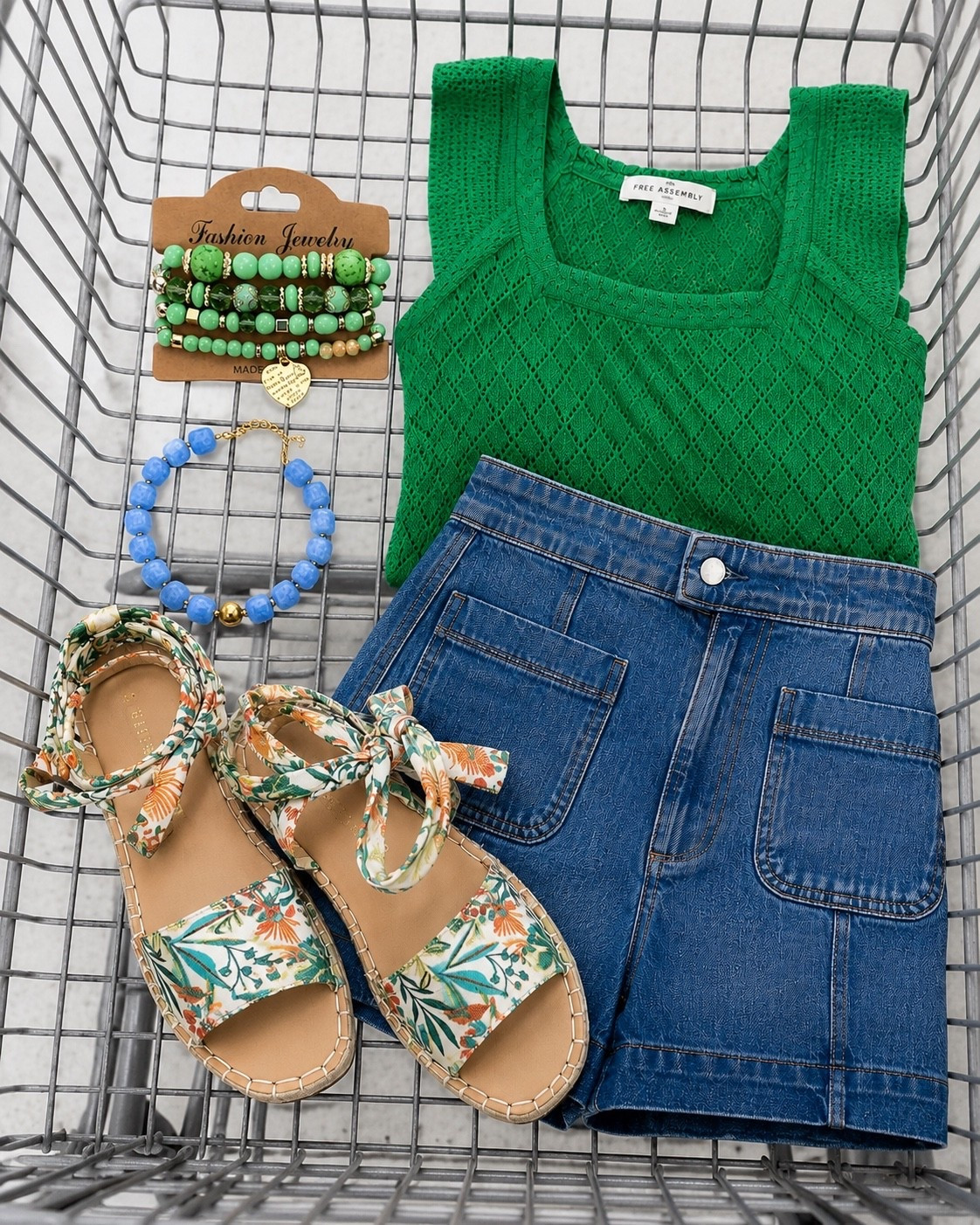 This green tank had me at first glance. ✨
Paired with a denim mini and floral tie sandals, it’s an easy summer outfit that feels boutique-inspired but budget-friendly.

#LTKgrwm #LTKootd #LTKSeasonal