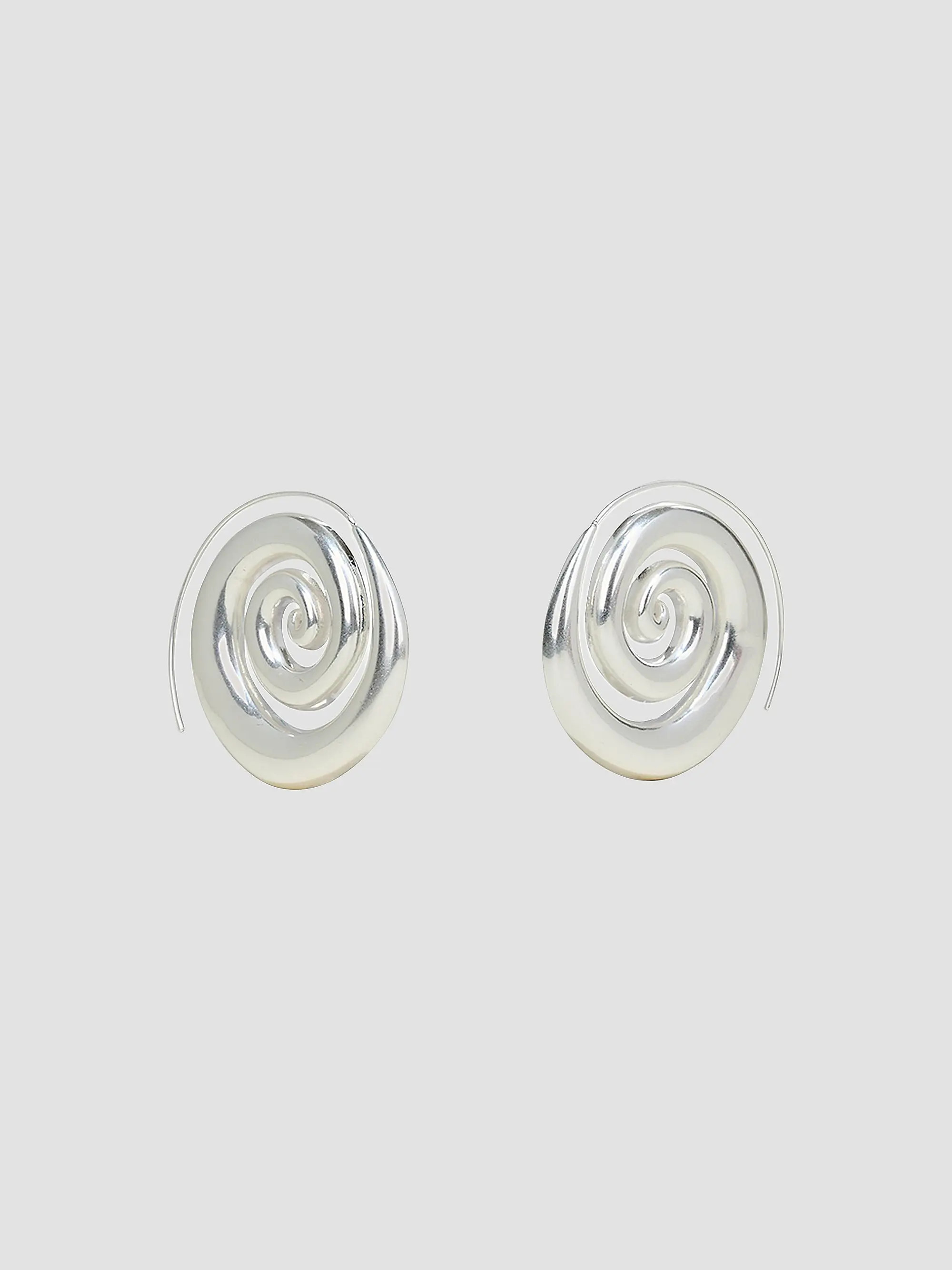 Cult Gaia Cassia Silvertone Spiral Stud Earrings | Saks Fifth Avenue | Saks Fifth Avenue