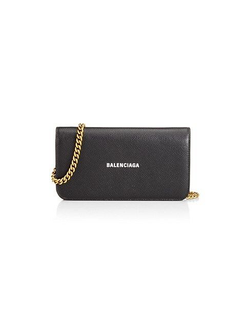 Cash Leather Wallet-On-Chain | Saks Fifth Avenue