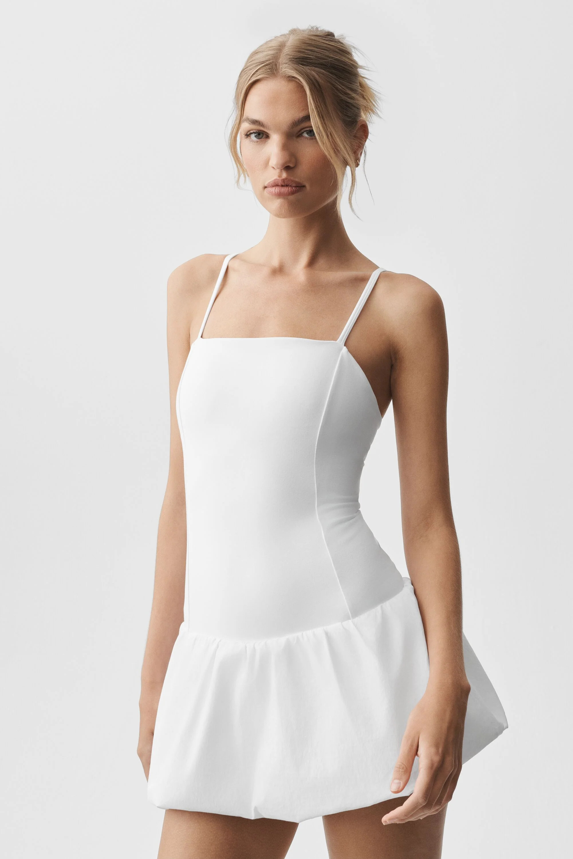 ALO | Airbrush Love Match Tennis Dress in White, Size: Large | Alo Yoga