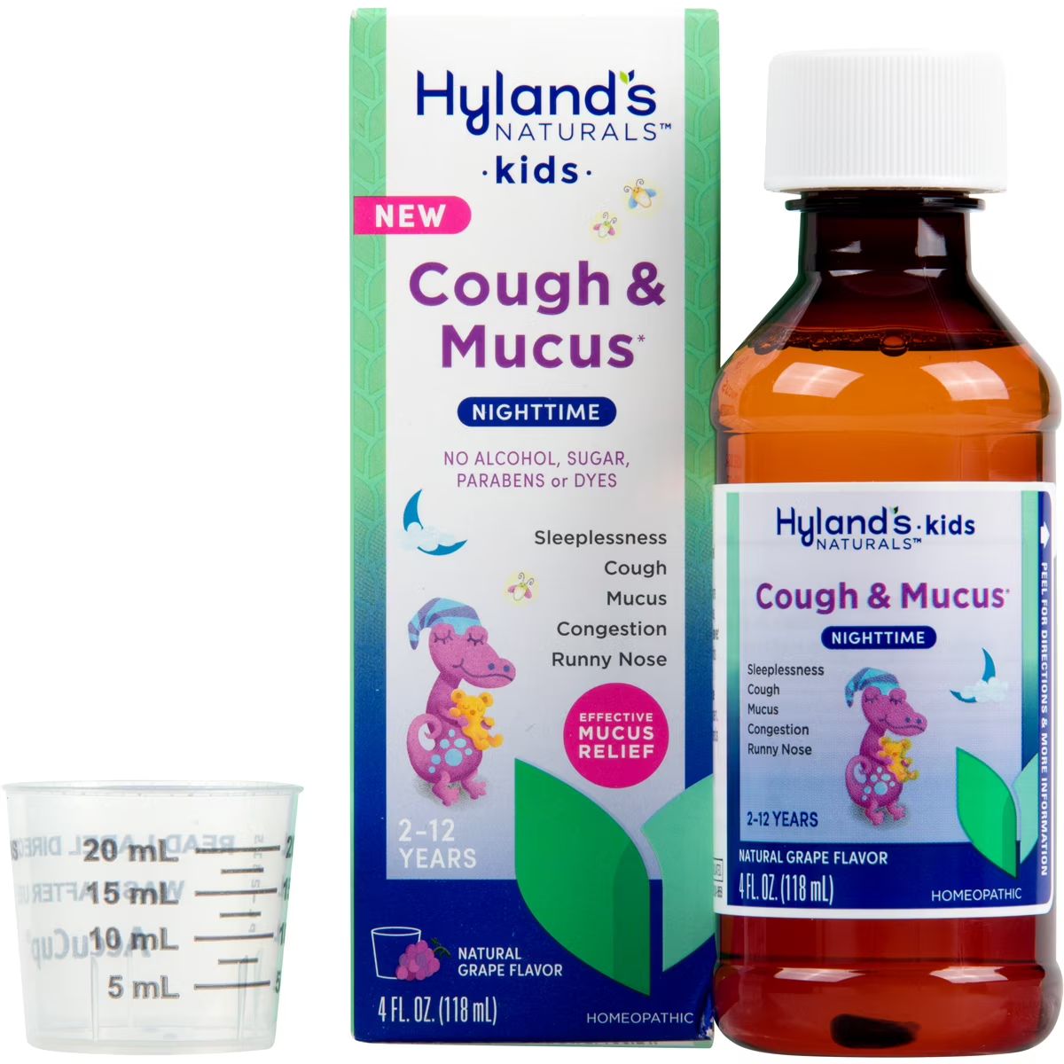 Hyland's Naturals Kids Nighttime Cough & Mucus Grape Liquid 4oz | Walmart (US)