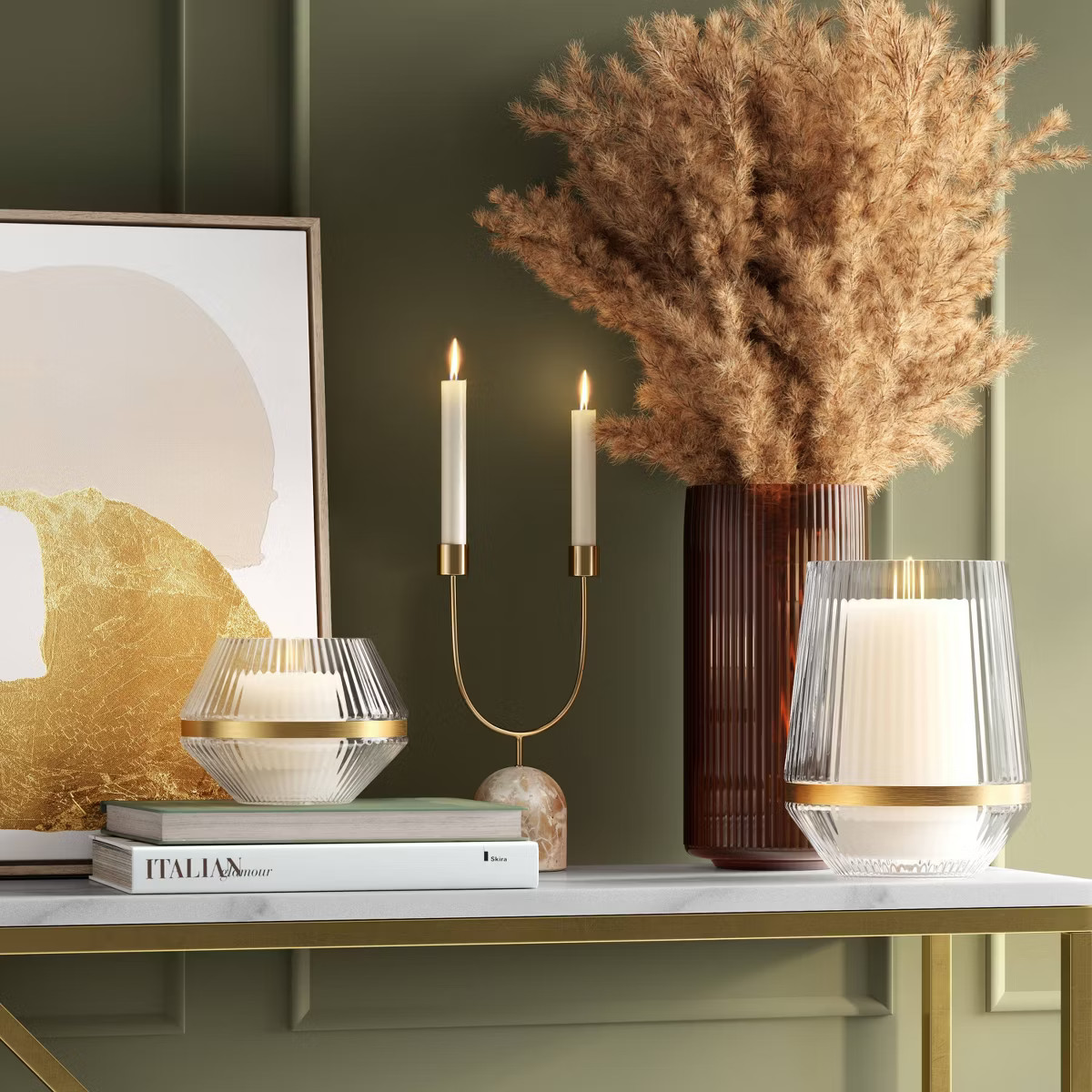 Luxe Double Taper Candle Holder - Threshold™ | Target