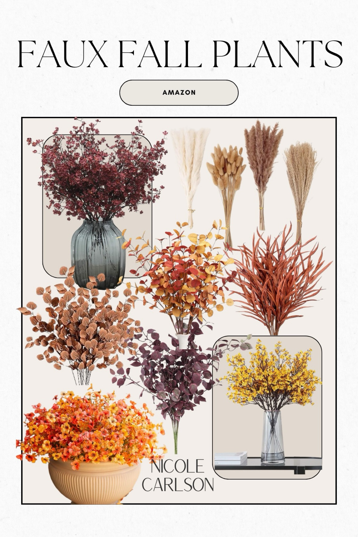 Faux Fall Plants from Amazon! I purchased the bottom left ones and they look soo real! 

#LTKSeasonal #LTKStyleTip #LTKHome