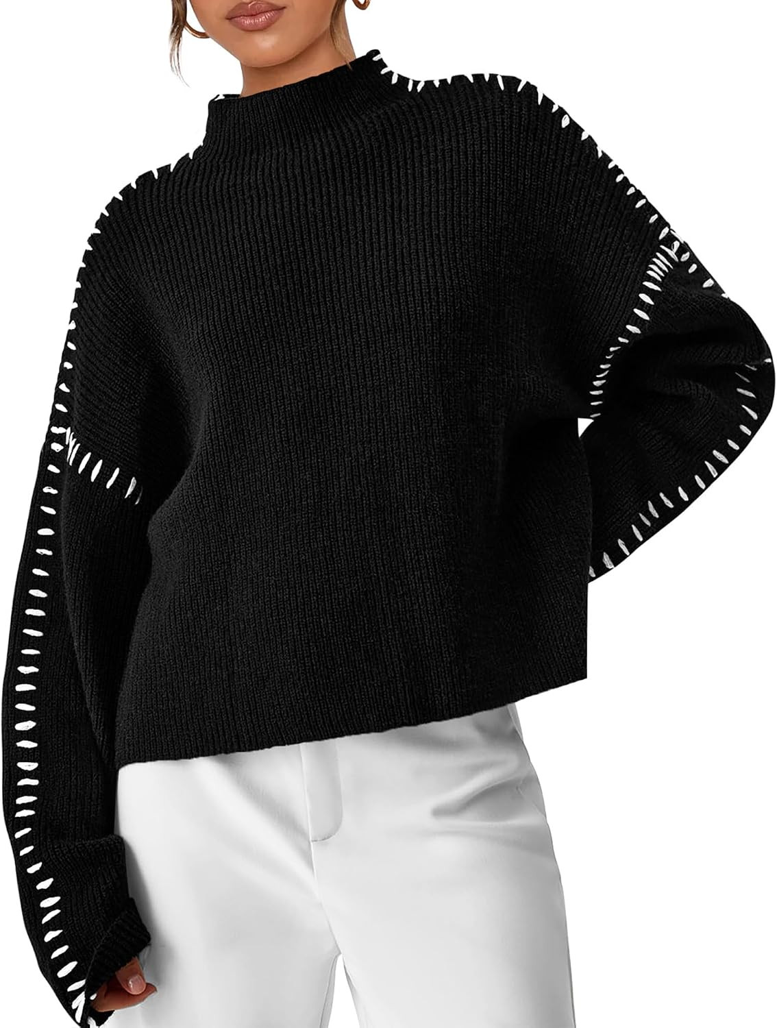 PRETTYGARDEN Womens Chunky Knit Oversized Pullover Sweaters | Amazon (US)