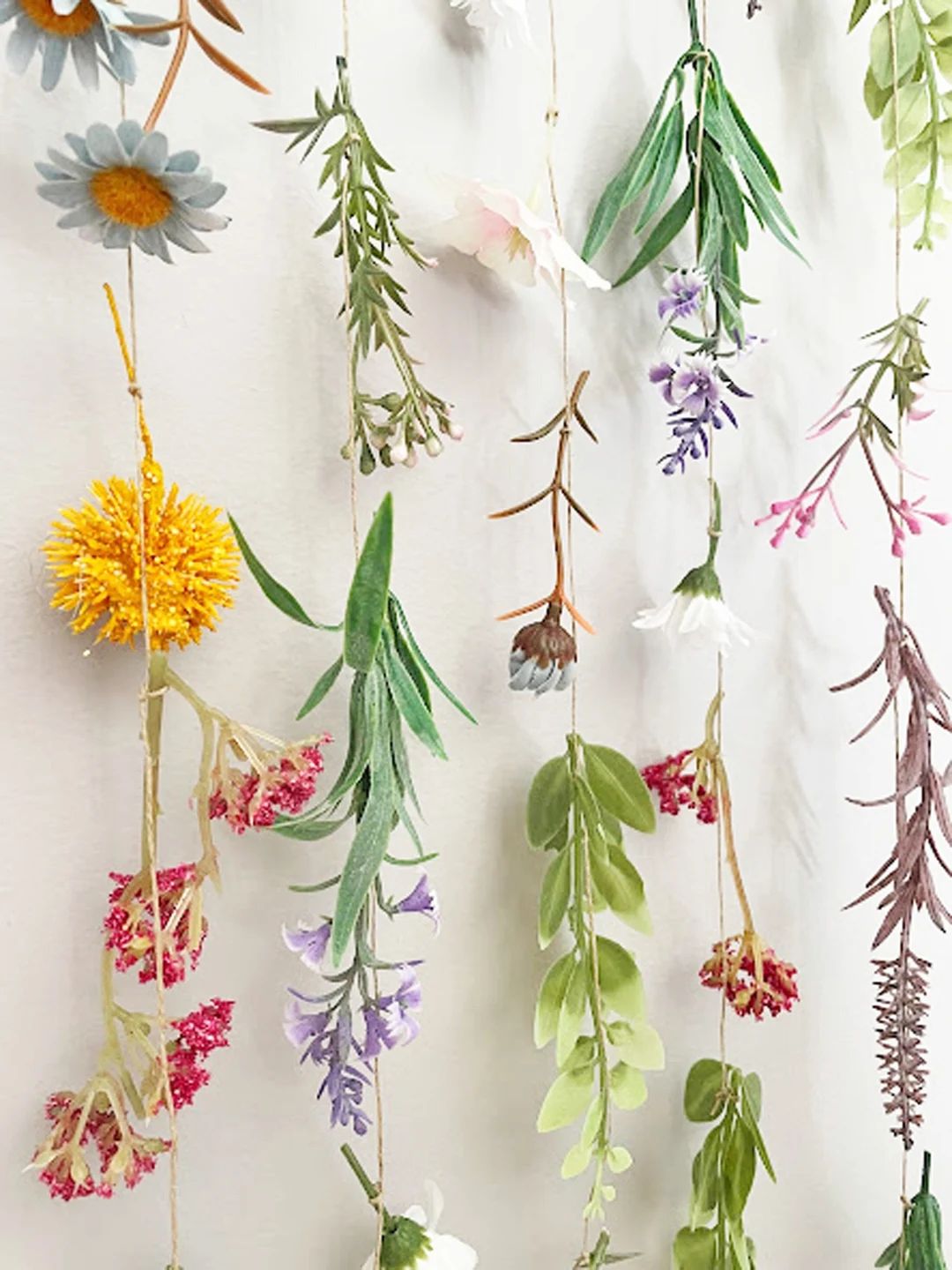 Wildflower Garland, Floral Garland, Hanging Flowers, Wedding Flower Garland, Hanging Flower Garla... | Etsy (US)