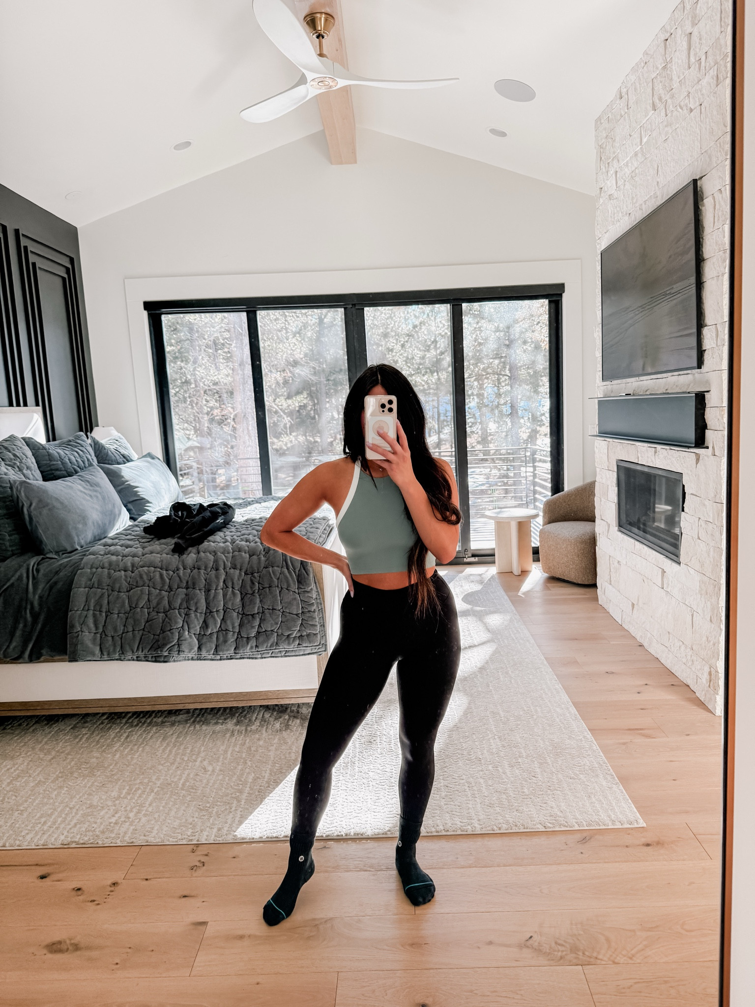 This top is too dang cute! I am wearing a size small. I did a workout in it today and loved. Such a perfect summer top too. Built in bra and the back is so sexy! Lululemon for the win! Comes in 3 colors. Love my align leggings. 

#LTKStyleTip #LTKFitness #LTKHome