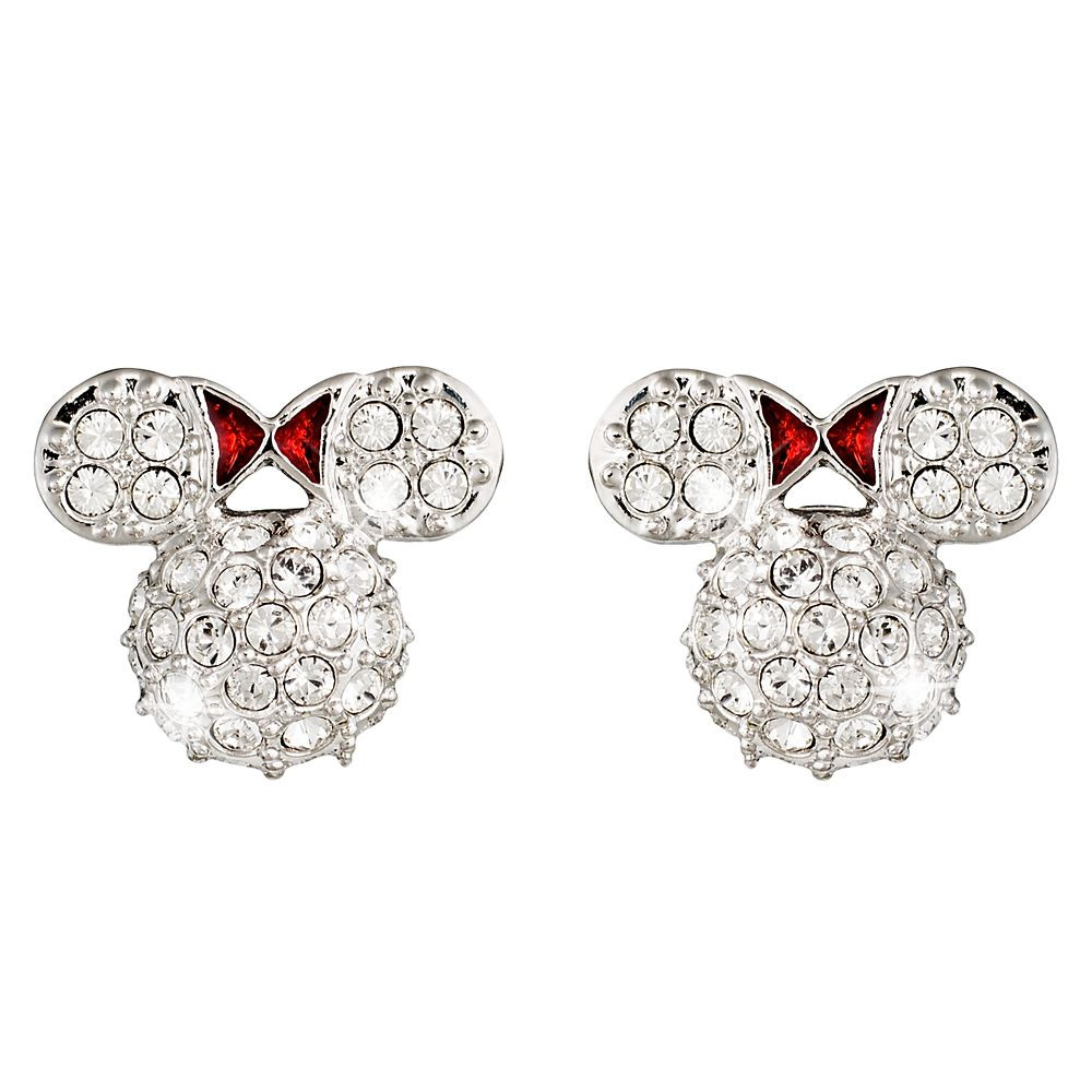 Minnie Mouse Icon Earrings by Arribas – Domed | Disney Store