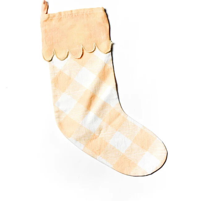 Coton Colors | Blush Buffalo Stocking w/ Trim (Pink) | Maisonette | Maisonette