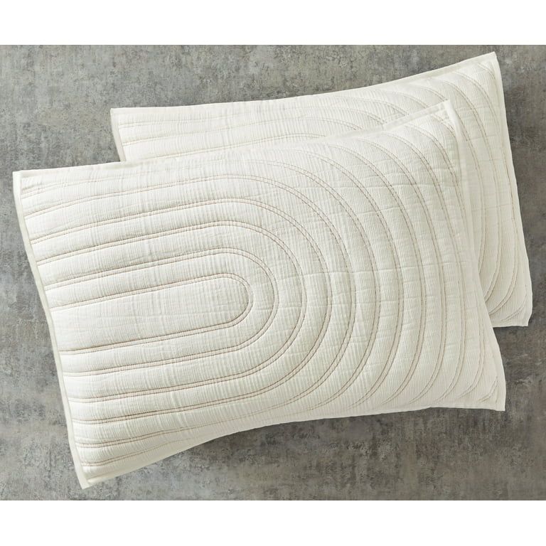 Better Homes & Gardens White Textured Arched Cotton Quilt, King - Walmart.com | Walmart (US)