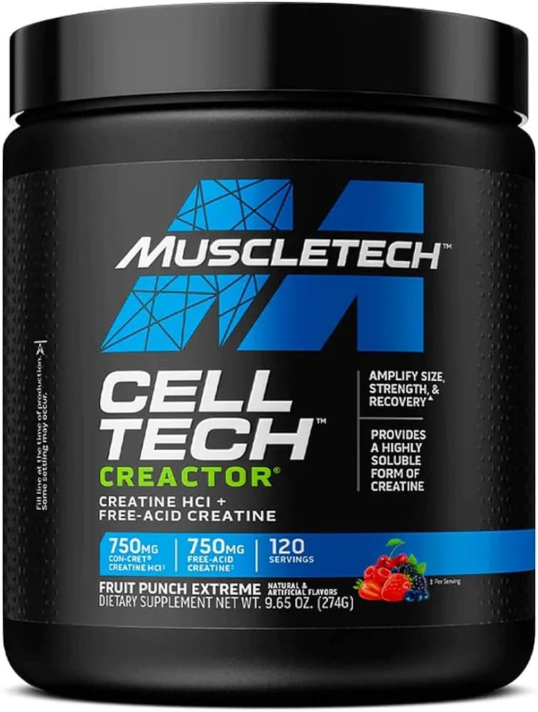 | MuscleTech Cell-Tech Creactor | Creatine HCl Formula | Muscle Builder for Men & Women | Creatin... | Amazon (US)