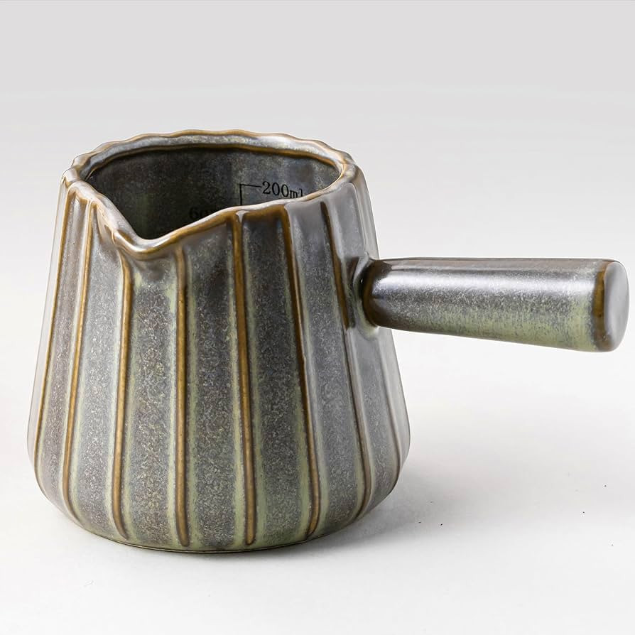 Espresso Cups Ceramic, 200ML Espresso Measuring Cup with Spout, Expresso Shots Cups with Handle, ... | Amazon (US)