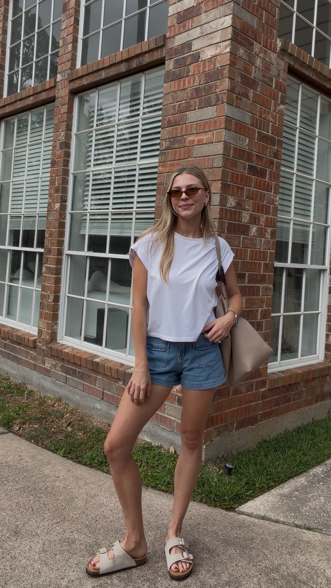Casual summer outfit! M in tee, 2 in shorts!
 

 #LTKootd
