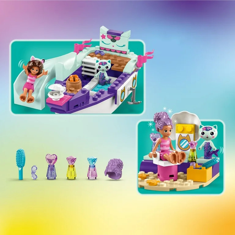 LEGO Gabby's Dollhouse Gabby & MerCat’s Ship & Spa 10786 Building Toy for Fans of the DreamWork... | Walmart (US)