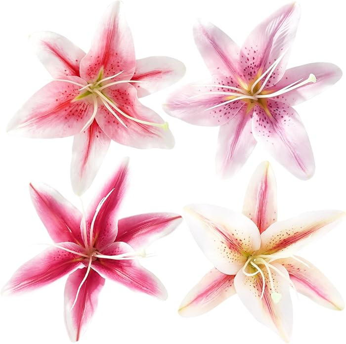 4pcs Lily Flower Hair Clips for Beach Vacation Party and Wedding | Amazon (US)