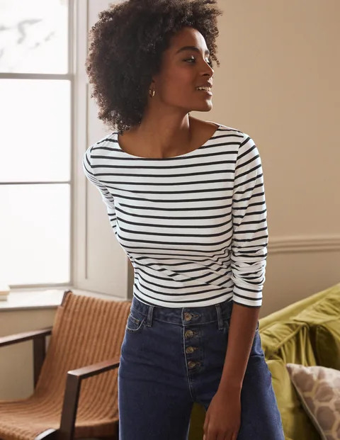 Ella Long Sleeve Breton | Boden (UK & IE)