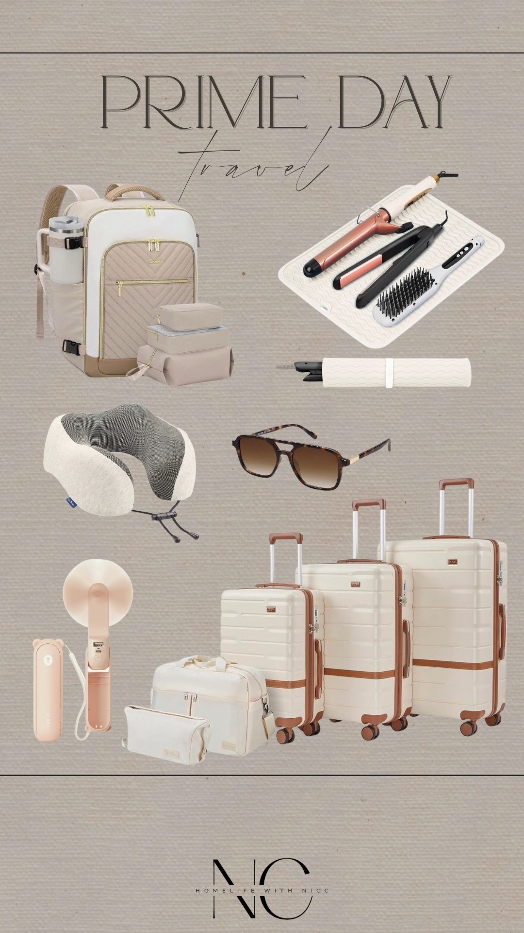 Amazon has great prime day deals on all things travel!
Luggage
Suitcase
Travel fan
Travel pillow
Sunglasses
Backpack
Travel accessories 
#amazontravel #amazondeals #primeday #primedeals #travelessentials

#LTKSaleAlert #LTKTravel #LTKStyleTip