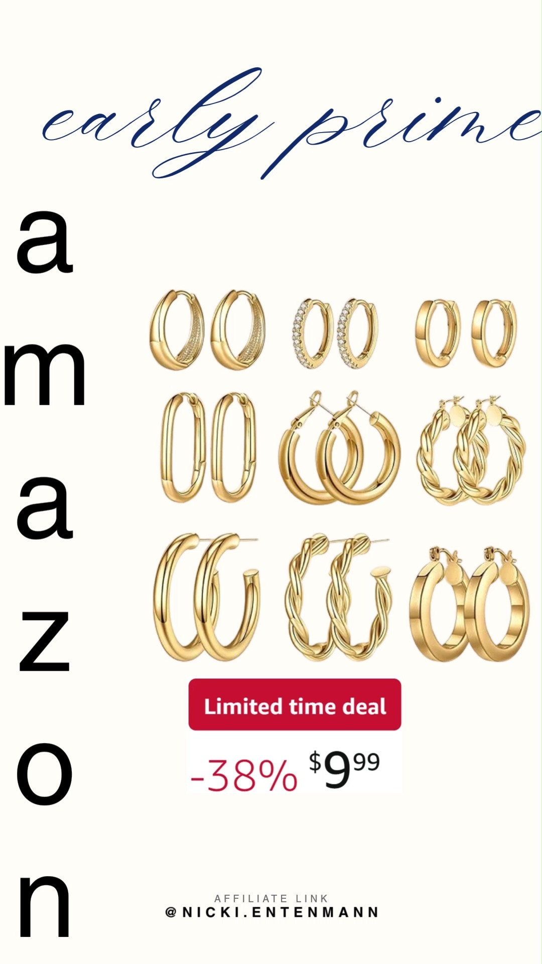 Gold hoop earrings bring timeless shine with effortless charm. Perfect for everyday wear or dressing up, these hoops add confidence and chic flair to any look. ✨💃🌟  

#GoldHoopEarrings #WomensJewelry #FashionAccessories #TimelessStyle #ChicLooks #JewelryTrends #AffordableStyle #OOTDInspo #MinimalistJewelry #EverydayElegance 

 #LTKootd #LTKSaleAlert #LTKBeauty