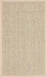 SAFAVIEH Natural Fiber Collection Accent Rug - 2' x 3', Natural & Beige, Border Basketweave Seagr... | Amazon (US)