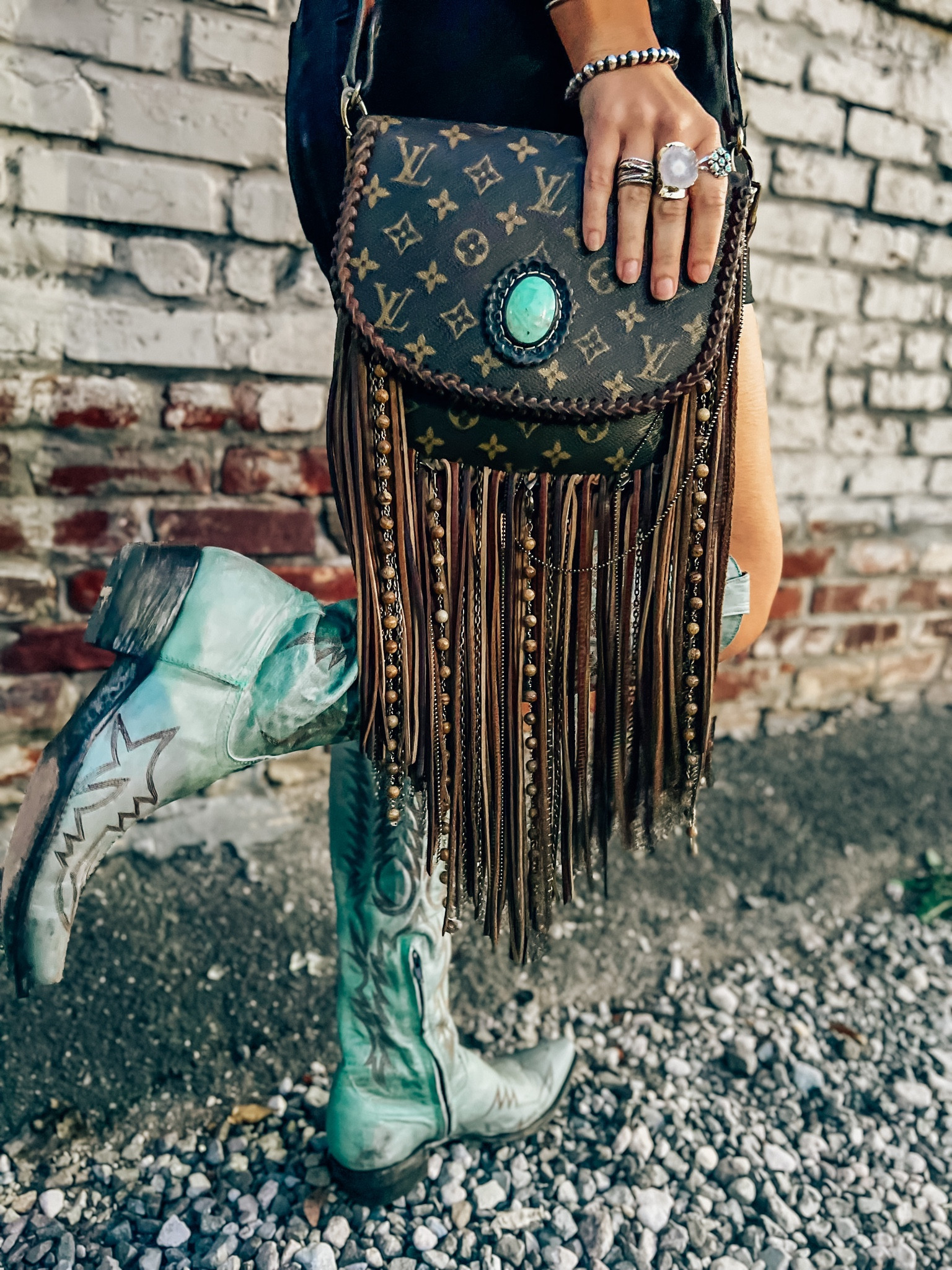 World Traveler Crossbody with Boho Fringe