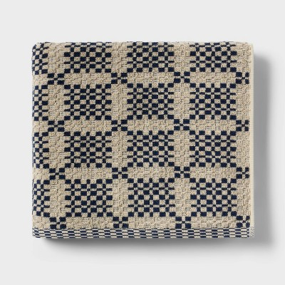 Americana Geo Bath Towel Blue - Threshold™ | Target