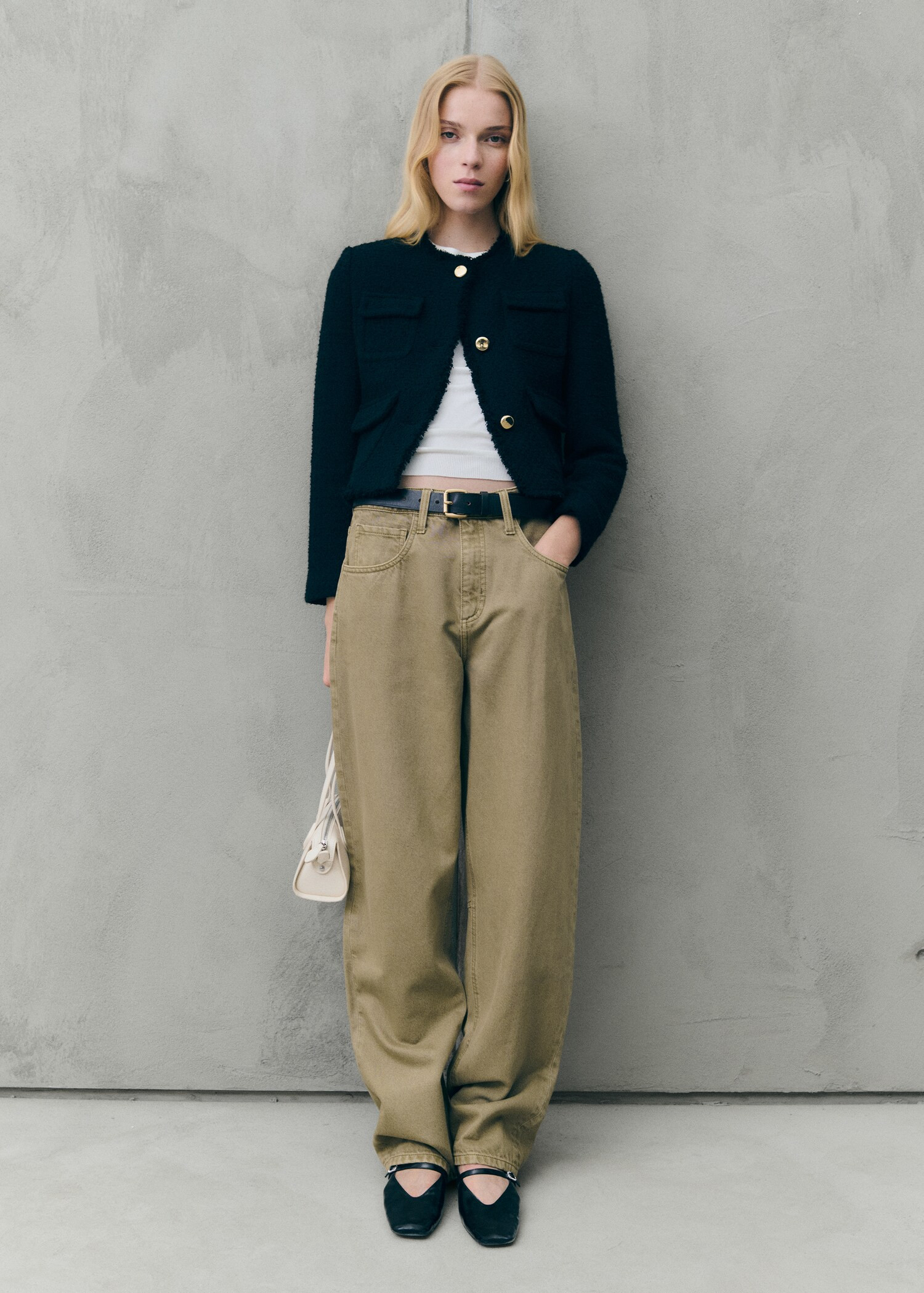 Tweed jacket with pockets | MANGO (UK)