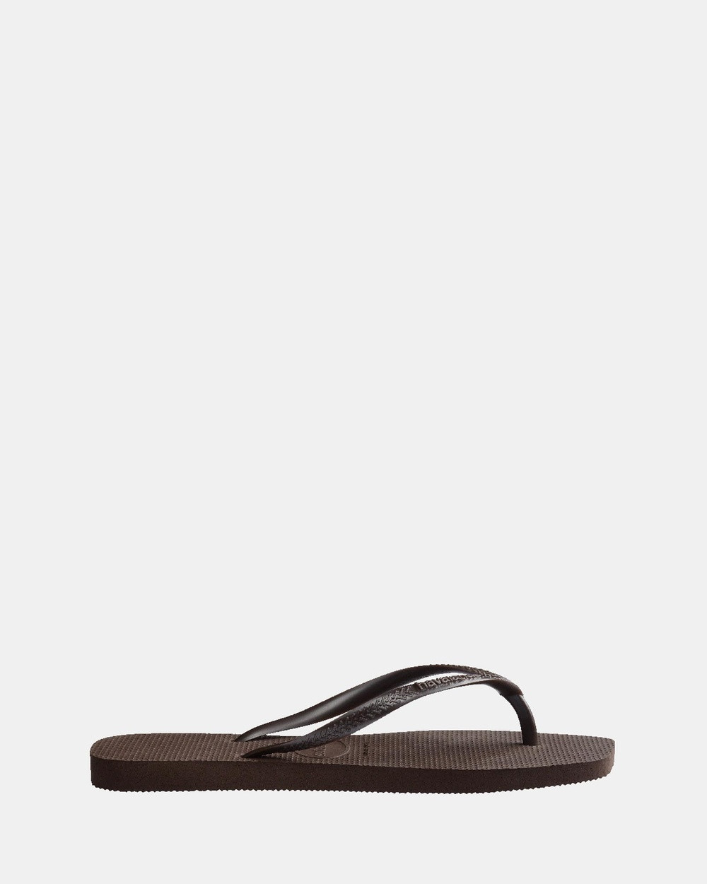 Havaianas - Slim Square - Slippers & Accessories (Dark Brown) Slim Square | THE ICONIC (AU & NZ)