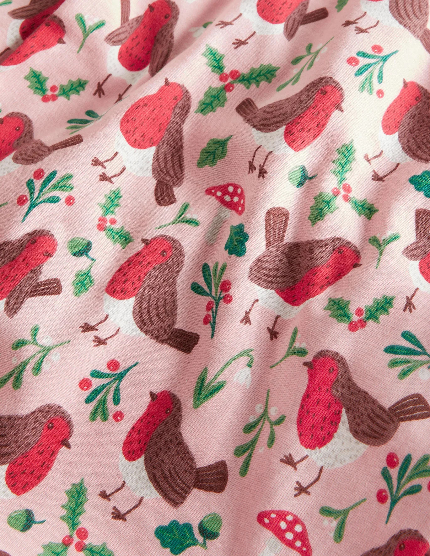 Twin Pack Long Johns - Boto Pink Robins | Boden (US)