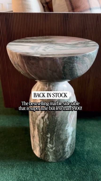 RESTOCK ALERT! The viral marble end table is back! The quality is a 10/10 and it’s super stunning in person.

#LTKHome