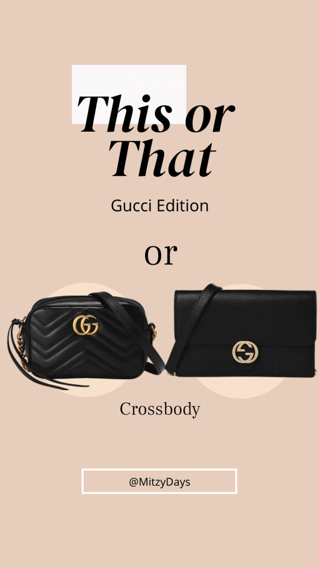 Black crossbody bags are always a must in a closet. You can dress it up or down ! Perfect for a night out and it matches with everything. 

Which Gucci crossbody would you choose ? 

#LTKHoliday #LTKSeasonal #LTKGiftGuide