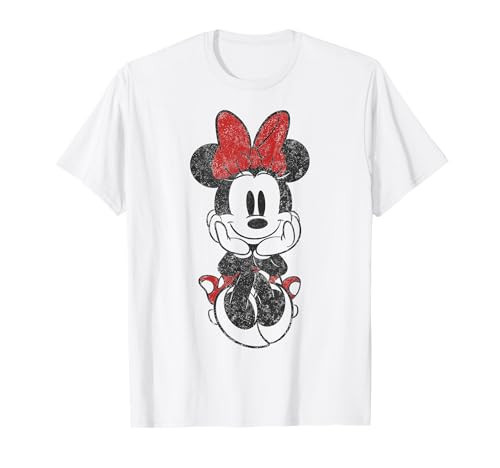 Disney Mickey and Friends Minnie Mouse Vintage Sitting T-Shirt | Amazon (US)