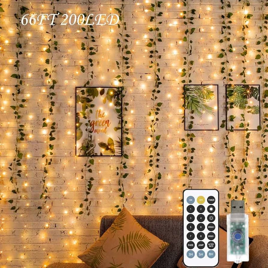 FULEN LED String Lights Bedroom Decorations, Fairy Lights Teen Girls for Aesthetic Room Decor, 66... | Amazon (CA)