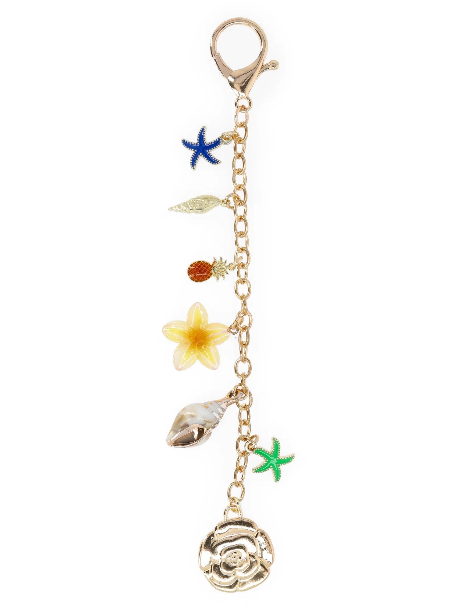 No Boundaries Women's Festival Bag Charm, Gold Beach Clutter | Walmart (US)