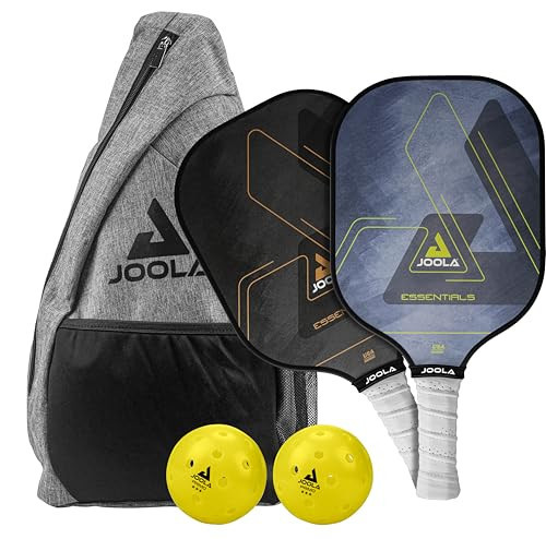 JOOLA Pickleball Paddles & Sets – Agassi Shape or Essentials – Fiberglass or Carbon Fiber Surface – UPA-A & USAP Approved – Single Paddle or Pickleball Set with Balls & Bag – Enhanced Spin & Control | Amazon (US)