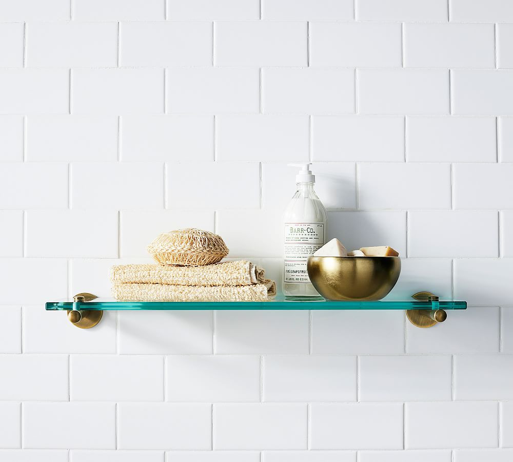 Linden Glass Shelf (24") | Pottery Barn (US)