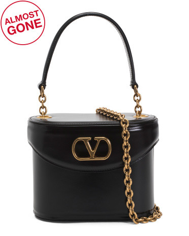 Made In Italy Calfskin Leather Vain Vanity Bag | TJ Maxx