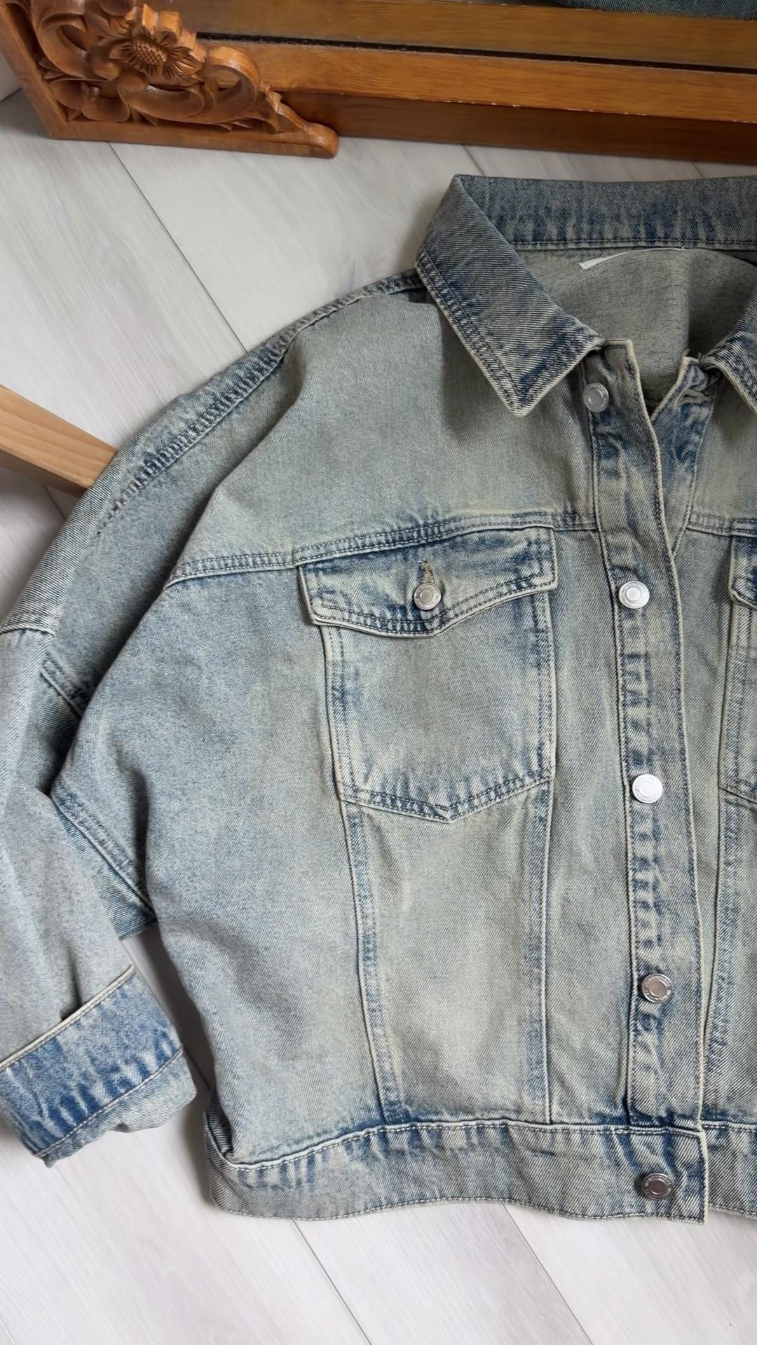 Love the wash and fit of this new denim jacket!!! I got medium but it runs oversized and should have got small!

#LTKSeasonal #LTKOver40 #LTKootd