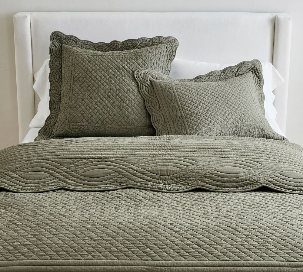 Heirloom Scallop Quilt & Shams | Pottery Barn (US)