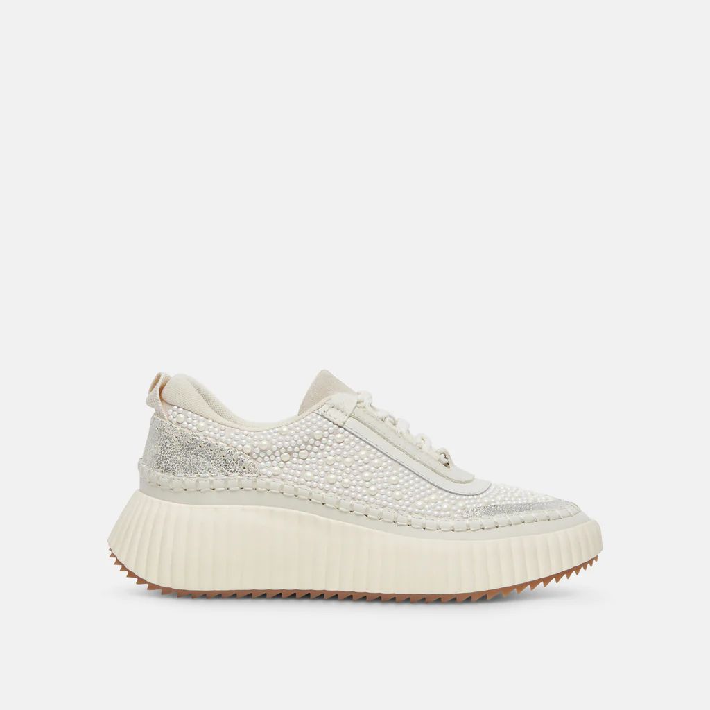 DOLEN PEARL SNEAKERS VANILLA PEARLS | DolceVita.com