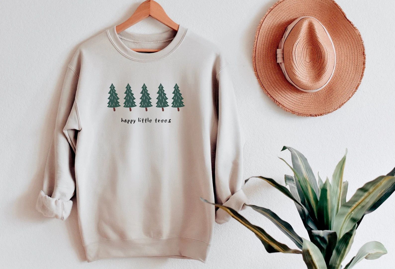 Happy Little Trees Shirt Bob Ross Plus Size Sweatshirt Bob | Etsy | Etsy (US)