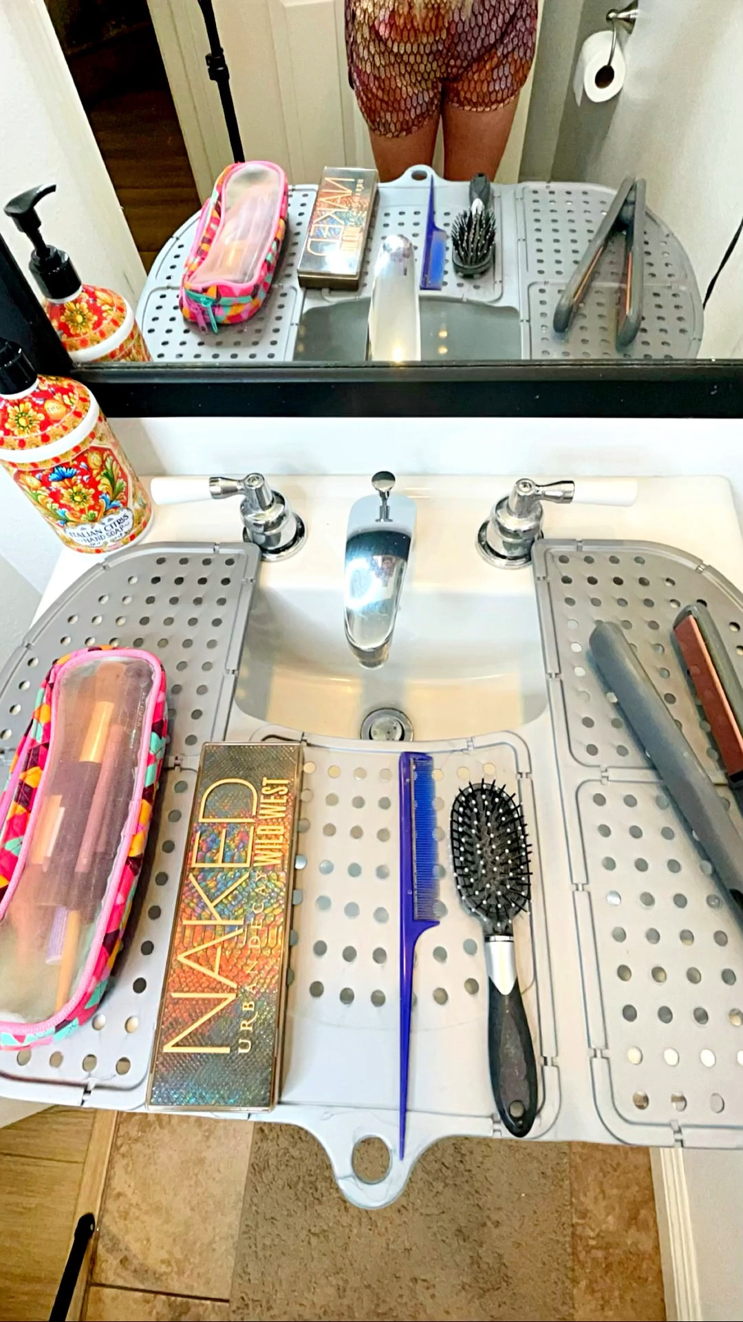 The Bathroom Hack you NEED! 
Perfect sink shelf for 1/2 bathrooms with pedestal sinks. I swear by this item! 

Hack, home hacks, bathroom necessities, home items, 

#LTKBeauty #LTKHome #LTKvlog