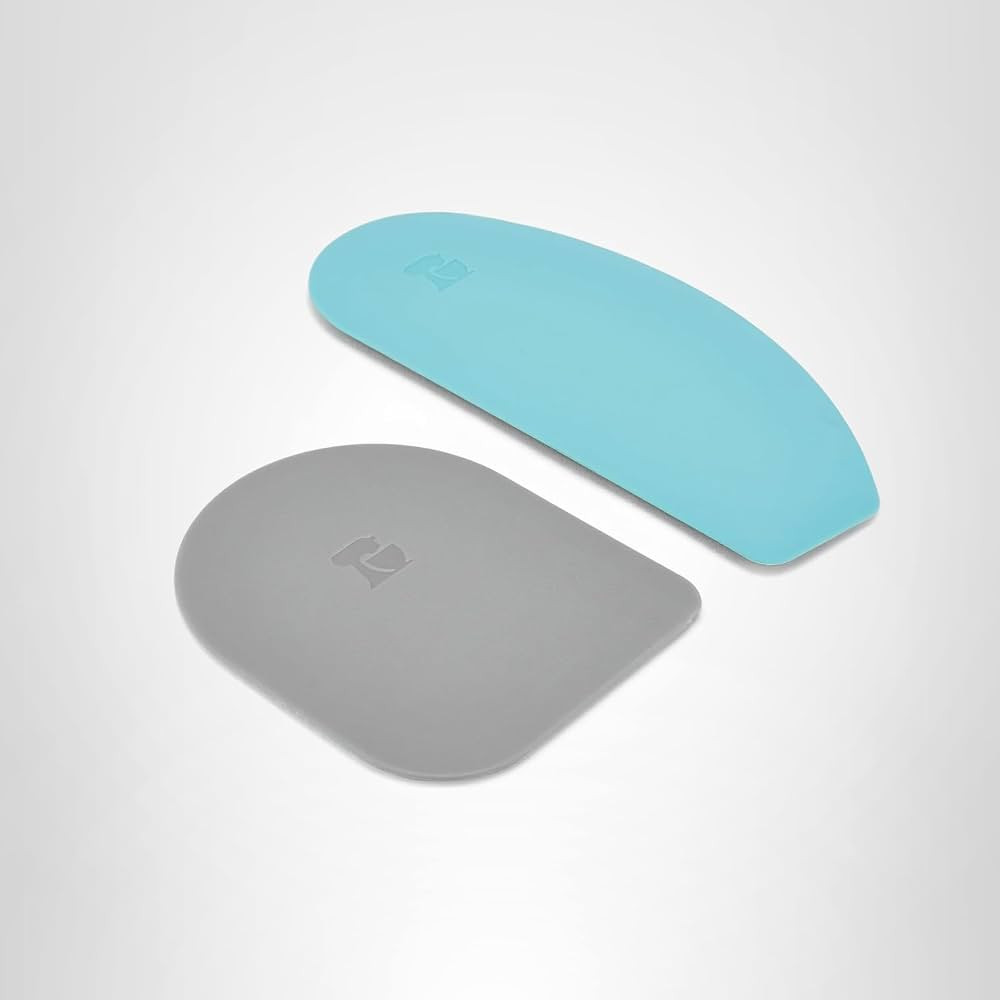 KitchenAid Gourmet Bowl Scraper, Set of 2, Aqua Sky and Storm Grey | Amazon (US)