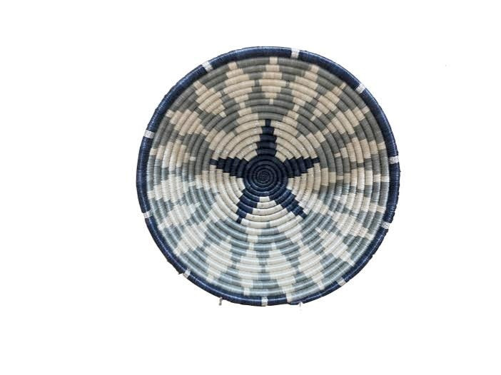 Large Metallic Silver Gray Intore Bowl | Megan Molten