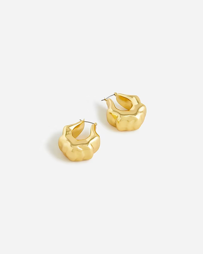 Lightweight sculpted hoop earrings | J. Crew US