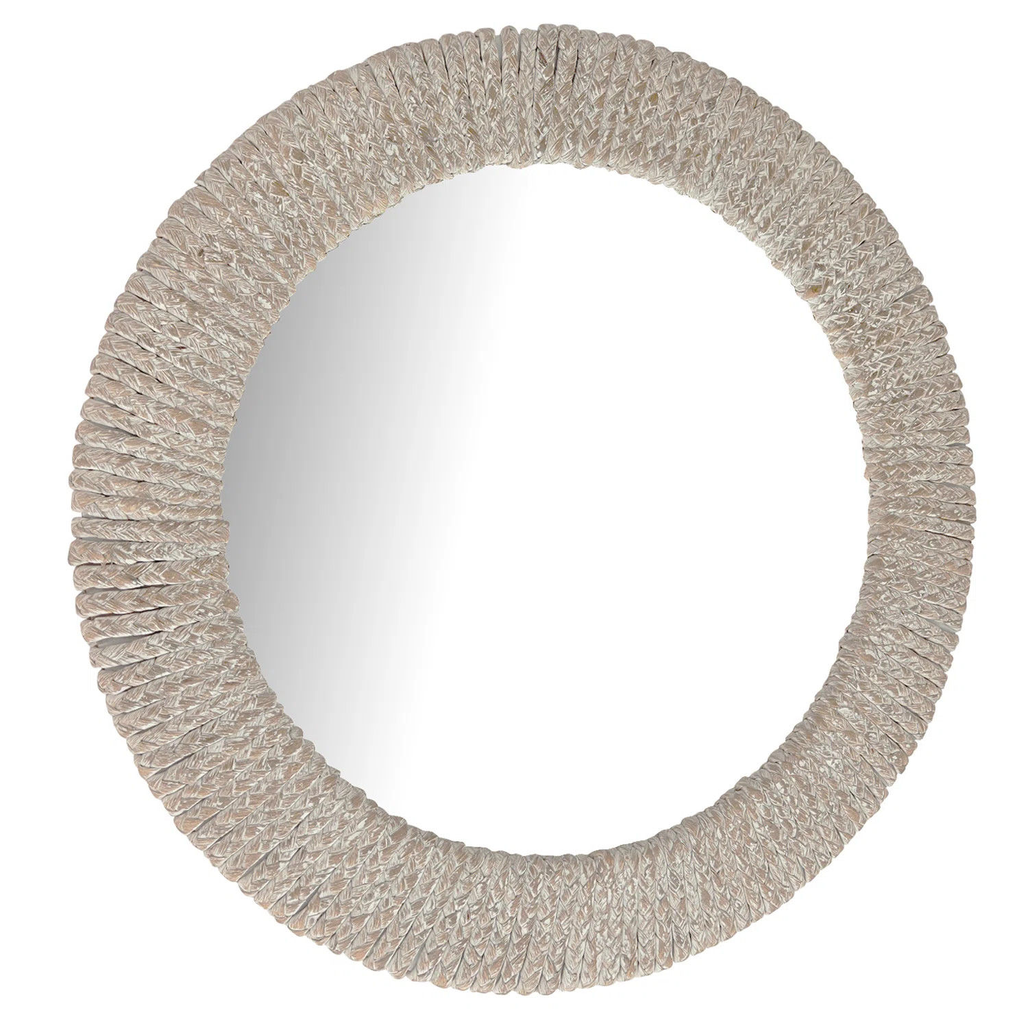 Wash White Rope Wall Mirror | Wayfair North America
