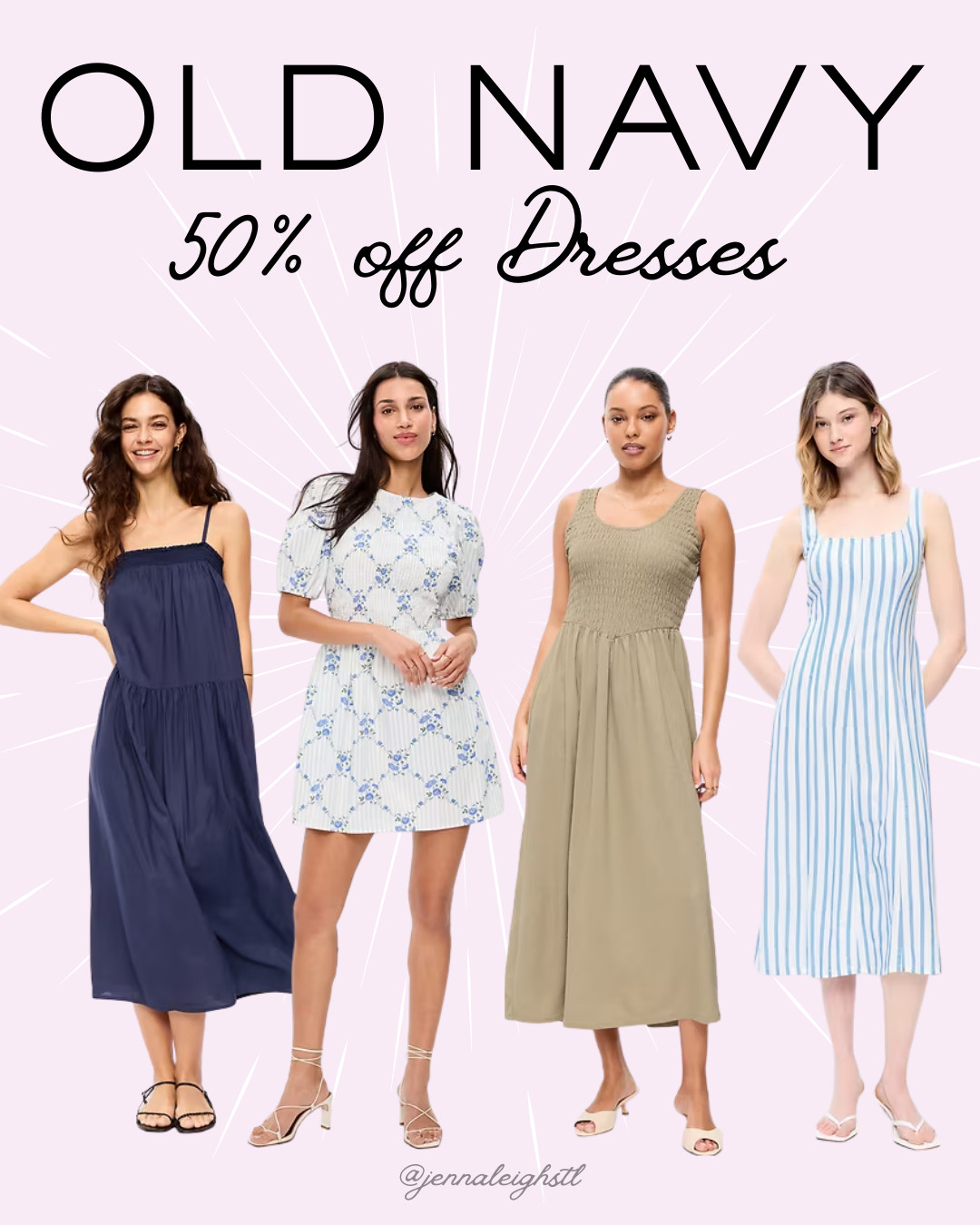 Old Navy has 50% off dresses today. The perfect time to grab some cute spring and summer styles at a great price. 

 #LTKSaleAlert #LTKMidsize #LTKTall
